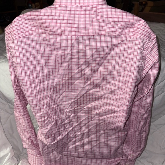 Egara Slim Fit Gingham Button Up Dress Shirt - Picture 4 of 10